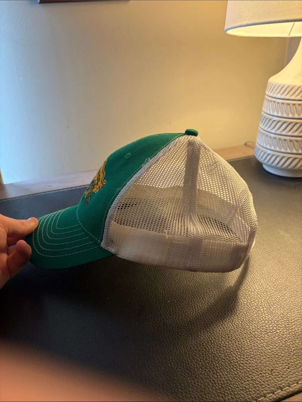 Sierra Nevada Green Trucker Hat with White Mesh